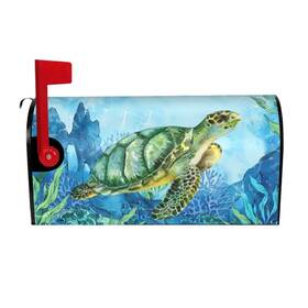 Franala 734038535189 Nautical Sea Turtle Mailbox Covers Summer Ocean Beach Magnetic Cover