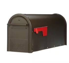 Fm11bzam Franklin Bronze Medium Steel Post Mount Mailbox New
