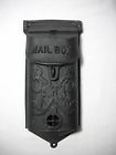 Front Cast Iron Mount Very Nice Condition Mailbox Antique Ornate Wall