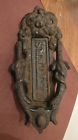 Front Heavy Cast Iron Ornate Solid Letter Knocker Door Antique Large Slot