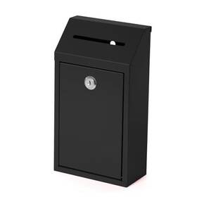 2024062501 Fubeasi Metal Locking Mailbox Wall Mounted Rustmail Case Lockable Mail Letterbox Black