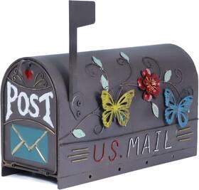 Fuduojin 445042610641 Heavy Duty Mailboxes For Outside Mail Boxes Post Mount Decorative Out