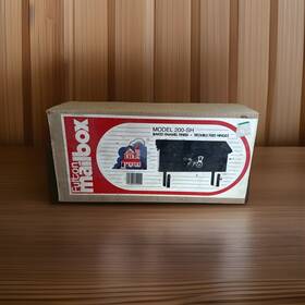 Fulton 045081302001 Vintage Black Satin Finish Amish Buggy Mailbox Model 200 Sh
