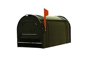 Fulton Extra Large Post Mount Mailbox #2 Black