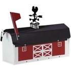 Fulton Rural Mailbox 7-1 4 W X 19-1 D 9-1 2 H Red White Black Rb1 045081131106