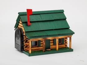 Cvc-620 Furniture Barn Usa Amish Made Log Cabin Mailbox With Porch