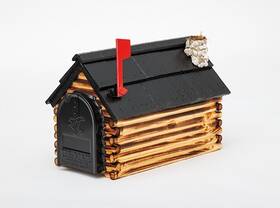 Cvc-622 Furniture Barn Usa Amish Made Log Cabin Mailbox With Chimney