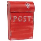 G13457 Unbranded Simple Red Vintage Post Box Aged New 842756072258