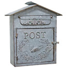 G15ac236 Cwi Birdhouse Galvanized Metal Post Letter Box Aged 873283007703