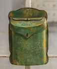 G60170 Unbranded Green Rust Post Box Vintage Style Mailbox Cottage French