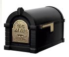 Ks-7a Gaines Mailbox Black Brass Manufacturing Polished