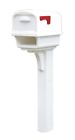 Gc1w Solar Group Rubbermaid 0000 Large Deluxe Plastic Mailbox And Post Combo White Rural Mailboxe 046462007645