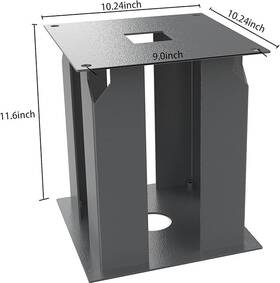 D023ab Germid Heavy Duty Metal Base For Parcel Drop Box High Durability Stainless Steel