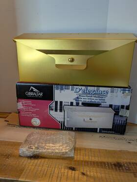 Dshs0020 Gibraltar Dftelegance Horizontal Wall Mounted Mailbox Anodized Brass