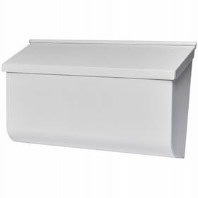 L4009wwam Gibraltar Mailboxes Woodlands Wall-mount Mailbox Medium Horizontal White Steel -