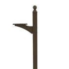Gibraltar Mailboxes Landover Venetian Bronze Steel Mailbox Post