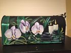 Gibraltar Zen Garden Hand Painted Black Metal Valentine Gift Mailbox