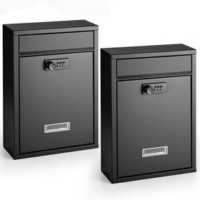 Gisafai B0dy1g423k 2 Pcs Mailboxes For Outside Wall Mount Large Donation Suggestion
