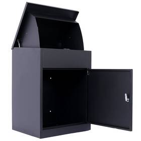 W46566959 Goodsilo Extra Large Galvanized Steel Package Delivery Box Wall Mounted Lockable