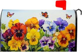 Granbey 313054454454 Watercolor Floral Mailbox Covers Magnetic Large Size 25.5ftftx21ftft Spring Summer F