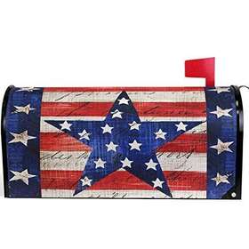 Granbey 934176152109 Vintage Patriotic Star America Flag Mailbox Cover Magnetic Custom Decor Color