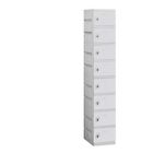 98168gy-u Gray Lockers Salsbury 8-tier Plastic Unassembled