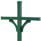 Green Multi Mailbox Post Mount Mail Aluminum New Box Pole Free Shipping 693829424920