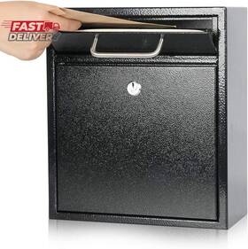 Gtlight 445028987934 Kyodoled Steel Key Lock Mail Boxes For Outside Locking Wall Mount Mailbox Secu