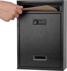 Gtlight 445047836862 Kyodoled Locking Wall Mount Mailbox Mail Boxes With Combination Lock For Outsid