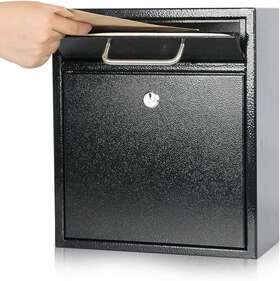 P0053 Gtlight Kyodoled Steel Key Lock Mail Boxes Outdoor Locking Wall Mount Mailbox Security K