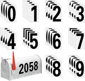 Hmmbn123 H2mtool Mailbox Numbers For Outside 4 Sets Large Inch 0-9 Self Adhesive Address Numbe