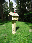 Handcrafted Post Lattice Mailbox