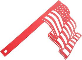 16t0144wrhc4 Happyyami Replacement Mailbox Flag - Red Metal Sign Decoration For Outside Mailboxes