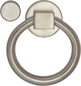 0195056 Hardware Ring Door Knocker Lifetime Satin Nickel