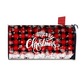 Harooni 911958310810 Merry Christmas Mailbox Cover Magnetic Standard 21 Inch X 18 Winter Snowflake D
