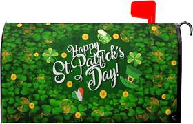 Pqfpqf23102788yoytn3 Harooni St Patricks Day Mailbox Cover Spring Covers Magnetic Standard Size 1