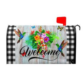Pqfpqf24032188ca7b59 Harooni Spring Hummingbirds Mailbox Cover Magnetic Standard Size 18x21 Inch Wr