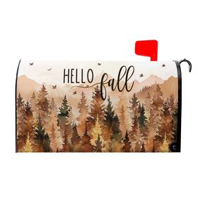 Pqfpqf250428887djogb Harooni Autumn Fall Trees Magnetic Mailbox Cover Standard Size 18 Inch X21 Hello