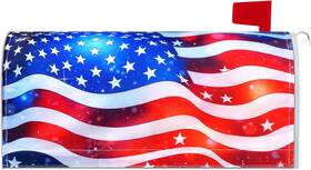 Hauwellter 313098834809 4th Of July Patriotic Mailbox Covers Magnetic Standard Size 21x18 Inch American