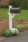 Ad-mlbx1-whe Hazleton Mailbox White Post Highwood