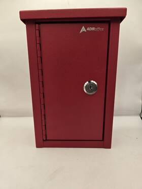 Adi631-11-red Heavy Duty Large Steel Heavy-duty Outdoor Key Drop Boxmfr # Z