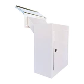 D3n-w Heavy Duty Through-the-wall Drop Box With Rainproof Cover Through Wall Mailbox