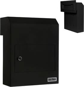 D500-bk Heavy Duty Through-the-door Locking Drop Box D500 Steel Mailbox For Deposit