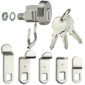L-1172c Hemrunk C9100 1-pack Mailbox Lock Key 3 Keys 5 Locking Plates Clockwise