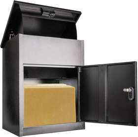 Heroma 691044928834 Package Delivery Boxes For Outside 16 18.2 23 Extra Large Mailbox Steel