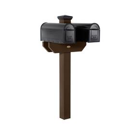 Ad-mlbx2-ace Highwood Hazelton Two-sided Mailbox Post Weathered Acorn