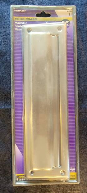 853334 Hillman 038902000767 New Group 2 X 11 Inch Mail Slot- Solid Brass- Brushed Nickel