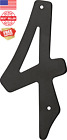 841624 Hillman 4-inch Nail-on Black Die Cast Aluminum House Number 4