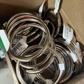 321718 Hillman Fastener Lot Of 25 #321718 2-1/2 Inch Nickel Plated Welded Rings