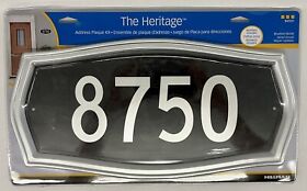 847331 Hillman The Heritage Address Plaque Kit Brushed Nickel 17inch X 8-3/8inch 4inch